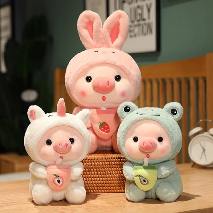 Peluche animal en forme de thé aux perles Kawaii - Cadeau de décoration pour la maison adorable