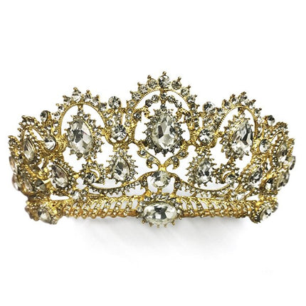 Women's Baroque Crystal Tiara with Comb - Wnkrs