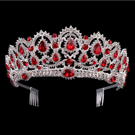Women's Baroque Crystal Tiara with Comb - Wnkrs