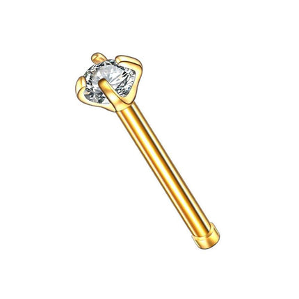 Titanium Crystal Nose Stud Piercing - Wnkrs
