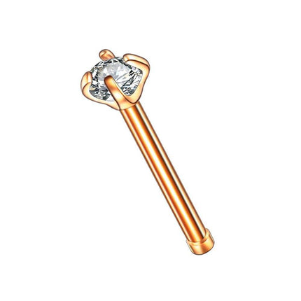 Titanium Crystal Nose Stud Piercing - Wnkrs