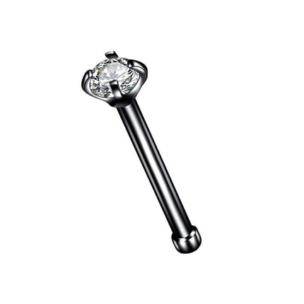 Titanium Crystal Nose Stud Piercing - Wnkrs