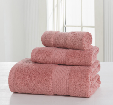 Cotton soft double-sided thickening towel skin-friendly bath towel beauty salon bathrobe bath towel set - Wnkrs