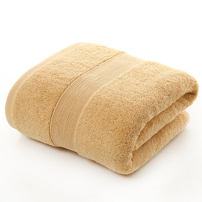 Cotton thickened plain colored bath towel - Wnkrs
