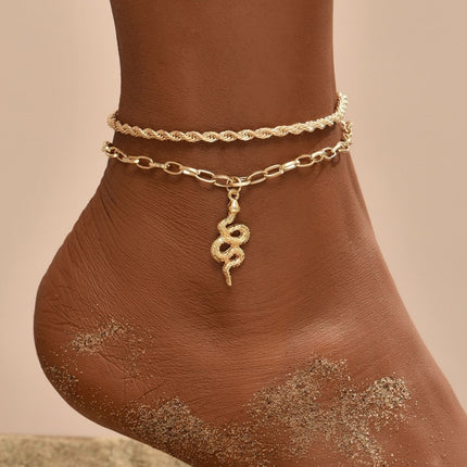 Women's Bohemian Snake Anklet - Wnkrs