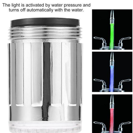 Romantic 7 Color Change LED Light Shower Head Water Bath Home Bathroom Glow - Wnkrs