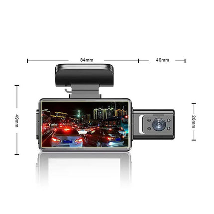 1080P HD Dash Cam with 360° Wide Angle, Night Vision, and G-Sensor - Wnkrs