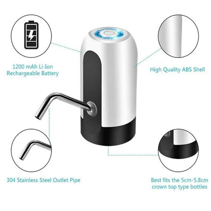 Water Bottle Electric Automatic Universal Dispenser 5 Gallon USB USB Water Dispenser Automatic Drinking Water Bottle - Wnkrs