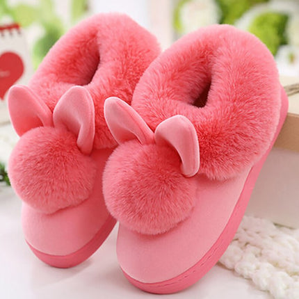 Women's Rabbit Ears Fur Slippers - Wnkrs