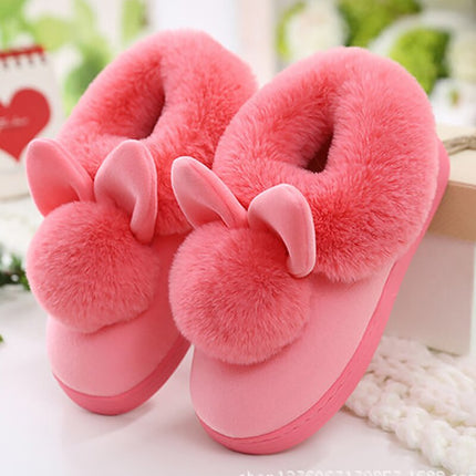 Women's Rabbit Ears Fur Slippers - Wnkrs