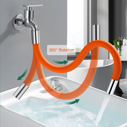 Faucet Extension Extender Bathroom 360 Rotation Adjust Free Bending Faucet Splash-proof Universal Extension Tube For Wash Basin - Wnkrs