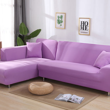 Tight Wrap Sofa Cover Elastic 2 Pieces Sofa Cover with L Style Piece Corner Sofa - Wnkrs