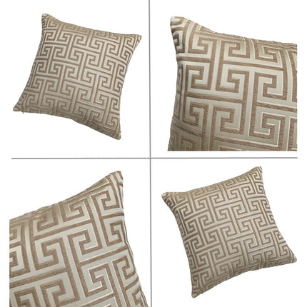 New Chinese Jacquard Yarn Dyed Chenille Home Decoration Cushion Cover Pillow Case - Wnkrs