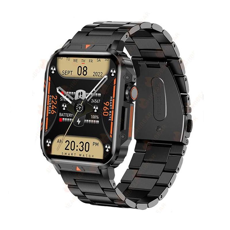 1.95-inch Outdoor Military Smart Watch