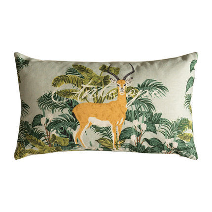 Madagascar, Jungle Animal Cushion Cover in Lush Green - Wnkrs