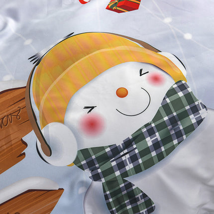 Happy Santa Claus Happy Gift 3D Digital Bed Set Of Three - Wnkrs