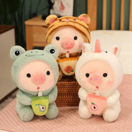 Peluche animal en forme de thé aux perles Kawaii - Cadeau de décoration pour la maison adorable