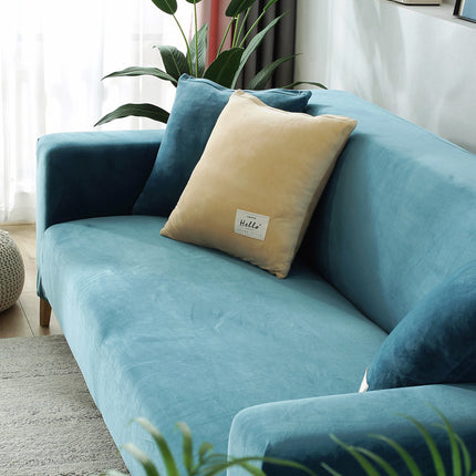 Winter Thick Plush Chaise Stretch Sofa Cover - Wnkrs