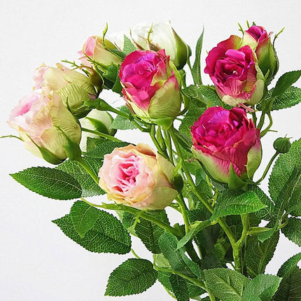 Artificial French Silk Roses Flowers - Wnkrs