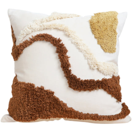 Contrasting Color Art Tufted Pillow Pillow - Wnkrs