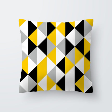 Yellow Print Cushion Cover - Wnkrs