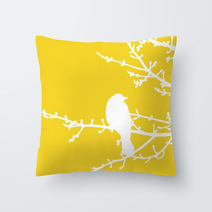 Yellow Print Cushion Cover - Wnkrs