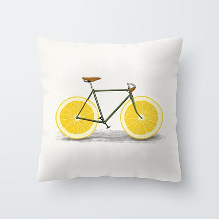 Yellow Print Cushion Cover - Wnkrs