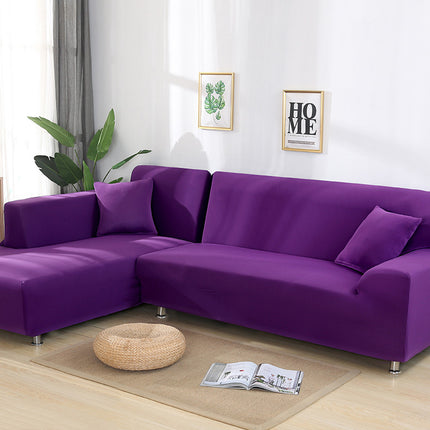 Tight Wrap Sofa Cover Elastic 2 Pieces Sofa Cover with L Style Piece Corner Sofa - Wnkrs