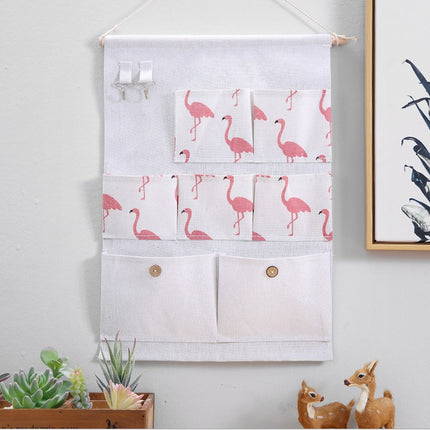 Cotton and Linen Wall Hanging Organizer Bag - Wnkrs