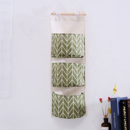 Cotton and Linen Wall Hanging Organizer Bag - Wnkrs