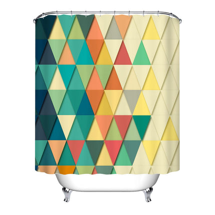 Colorful Geometric Retro Shower Curtain - Wnkrs