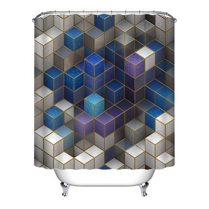 Colorful Geometric Retro Shower Curtain - Wnkrs