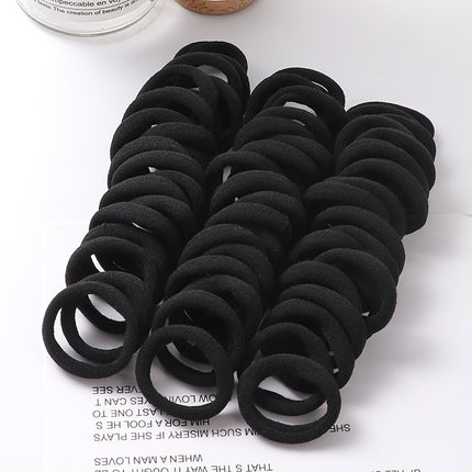 Solid Color Ponytail Holder 50 pcs Set - Wnkrs