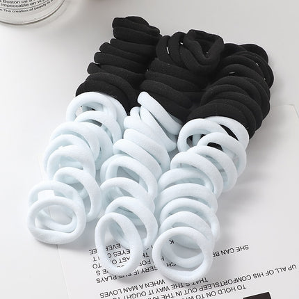 Solid Color Ponytail Holder 50 pcs Set - Wnkrs
