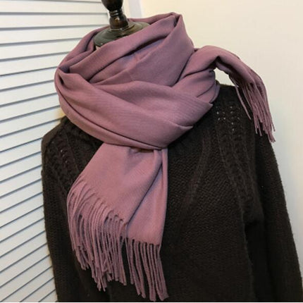 Women's Cashmere Scarf with Tassel - Wnkrs