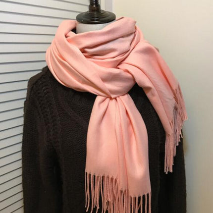 Women's Cashmere Scarf with Tassel - Wnkrs