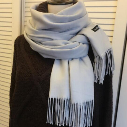 Women's Cashmere Scarf with Tassel - Wnkrs