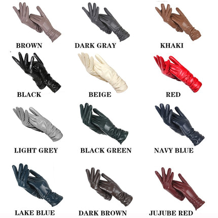 Women's Classic Genuine Leather Gloves - Wnkrs