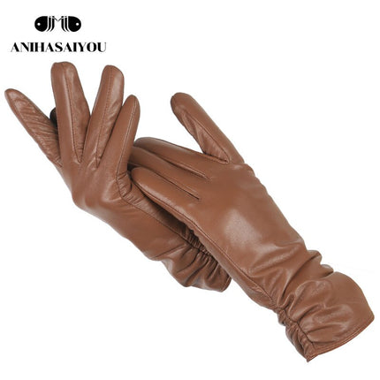Women's Classic Genuine Leather Gloves - Wnkrs