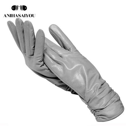 Women's Classic Genuine Leather Gloves - Wnkrs