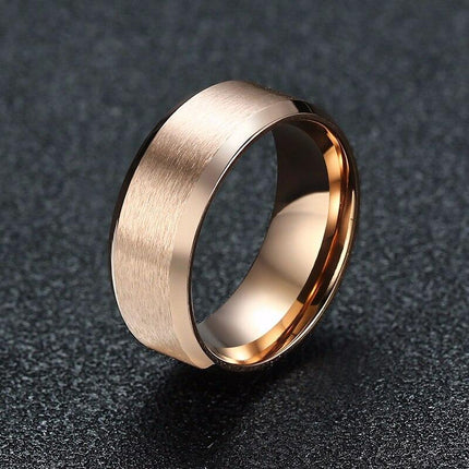 Solid Patterned Men's Ring