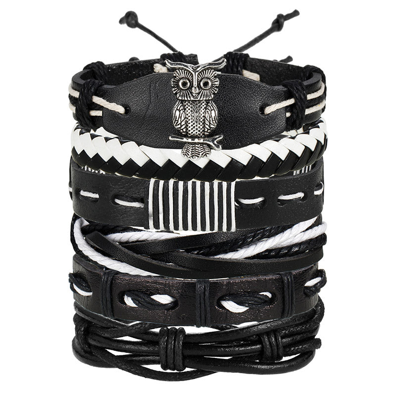 Vintage Multilayer Leather Bracelet for Men