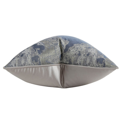 Chinese Ink Painting Cushion Pillow Blue Gray Jacquard Pillowcase - Wnkrs