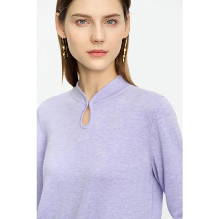 Minimalist U-Collar Long Sleeve Pullover - Wnkrs