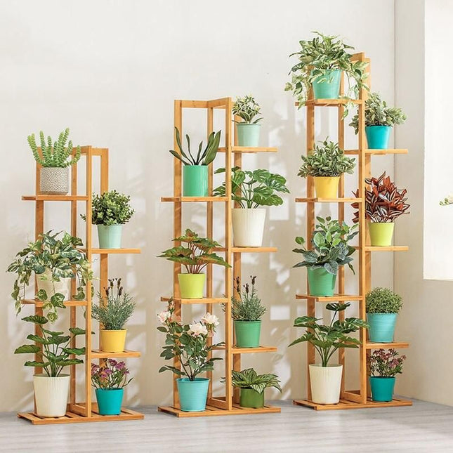 Bamboo Multi-Tier Plant Stand - Wnkrs