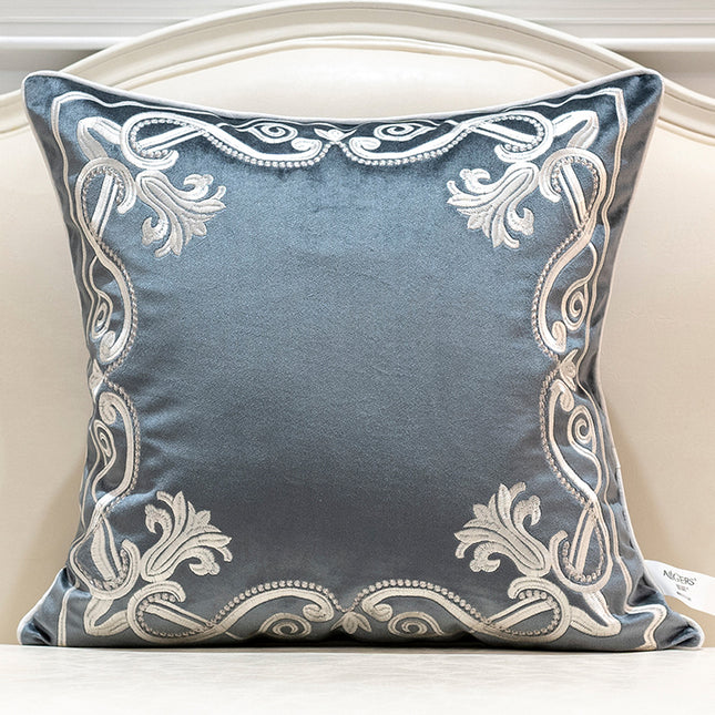 Patterned Cushion Cover Flannel Embroidered Home Decor Pillow Case - Wnkrs