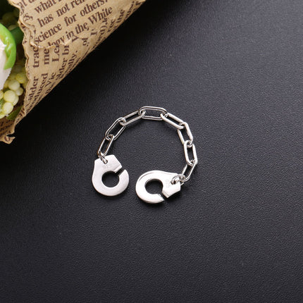 Sterling Silver Handcuff Ring - Wnkrs