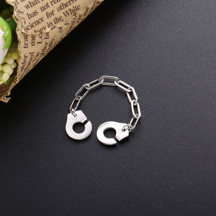 Sterling Silver Handcuff Ring - Wnkrs