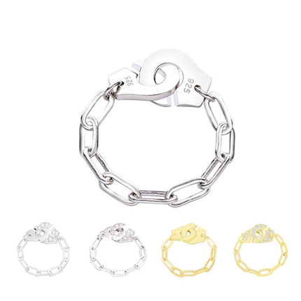 Sterling Silver Handcuff Ring - Wnkrs