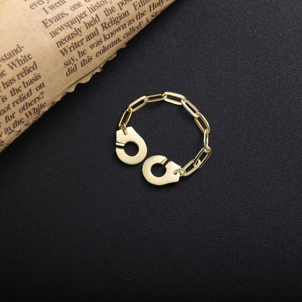 Sterling Silver Handcuff Ring - Wnkrs